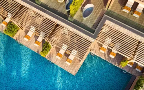 LUJO BODRUM INDIGO LAGUNA CLUB ROOM AERIAL VIEW